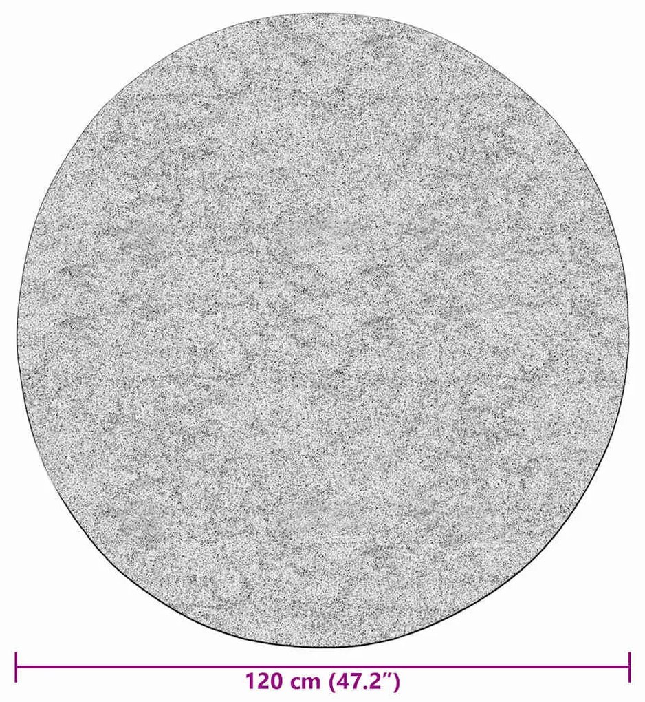 vidaXL Χαλί Πλενόμενο Αντιολισθητικό Πολύχρωμο Ø 120 εκ. Patchwork