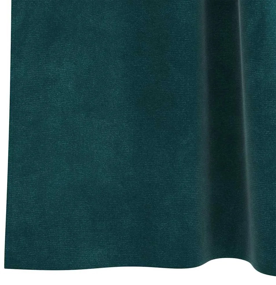 vidaXL Κουρτίνες 2 pcs Σκούρο πράσινο 140 x 225 cm Βελούδο