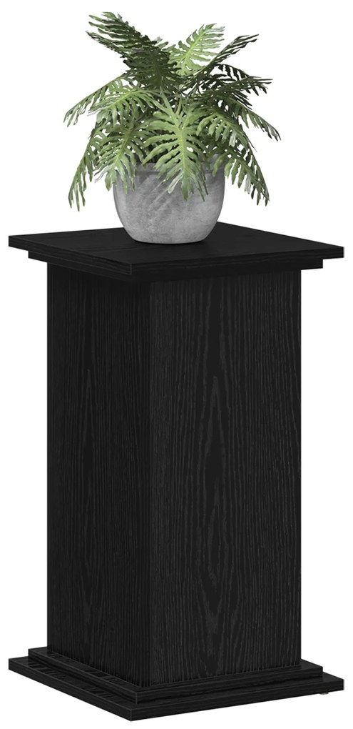 vidaXL Βάση Φυτών Μαύρης Δρυός 33x33x60 εκ. Φτιαγμένο από Ξύλο