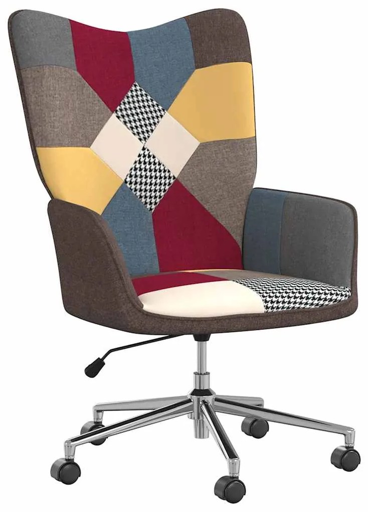 vidaXL Πολυθρόνα Relax Σχέδιο Patchwork Υφασμάτινη