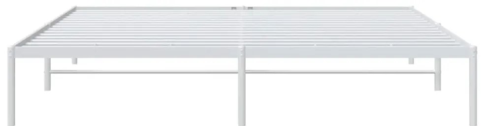 vidaXL Πλαίσιο Κρεβατιού Λευκό 183 x 213 εκ. Μεταλλικό