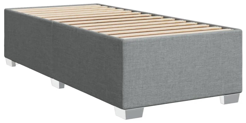 ΚΡΕΒΑΤΙ BOXSPRING ΜΕ ΣΤΡΩΜΑ ΑΝΟΙΧΤΟ ΓΚΡΙ 90X200 ΕΚ. ΥΦΑΣΜΑΤΙΝΟ 3285785