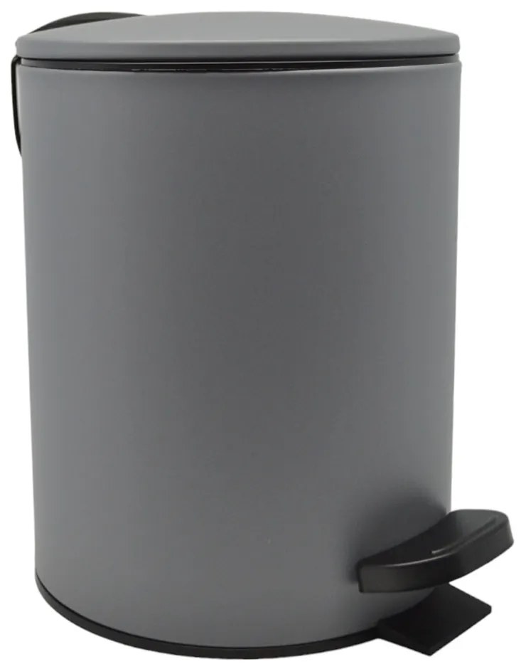 Καλάθι Μπάνιου 5lt Inox Γκρι Ματ Soft Close