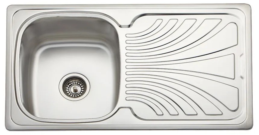 Geman Νεροχύτης Ένθετος Ανοξείδωτος Μ86xΠ50cm Inox