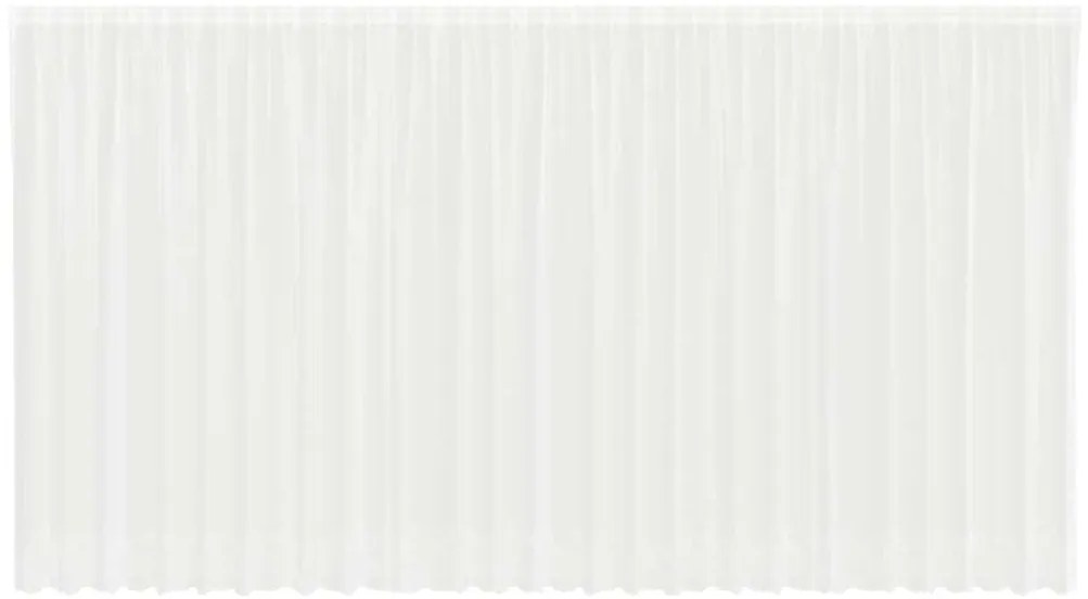 vidaXL Κουρτίνες με κουρτίνες Λευκό 500x100cm Πολυεστέρας