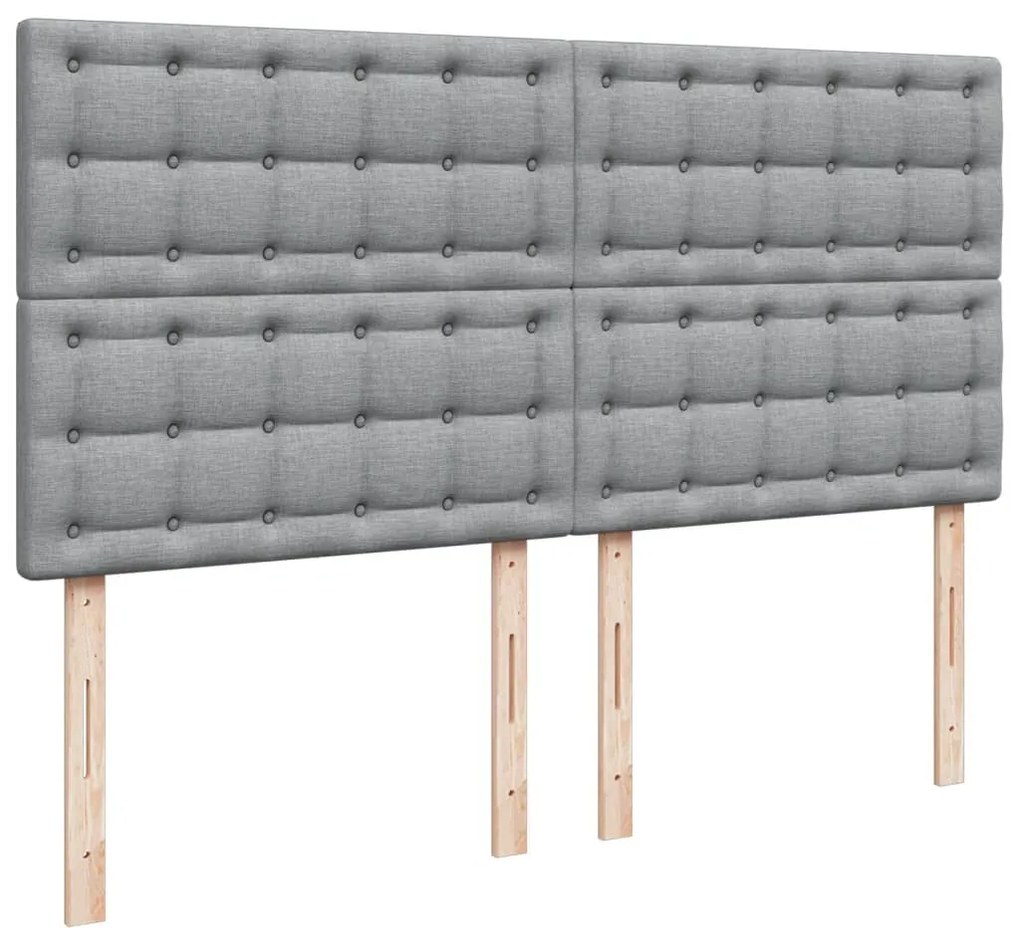 ΚΡΕΒΑΤΙ BOXSPRING ΜΕ ΣΤΡΩΜΑ ΑΝΟΙΧΤΟ ΓΚΡΙ 180X200 ΕΚ. ΥΦΑΣΜΑΤΙΝΟ 3291373