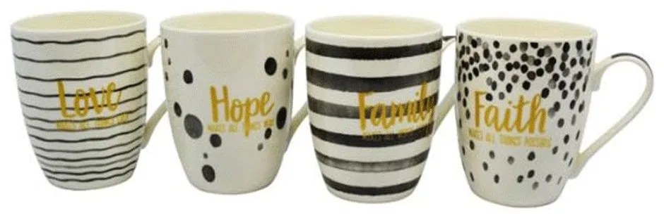 Κούπα 817733 340ml Black-Gold Ankor Porcelain