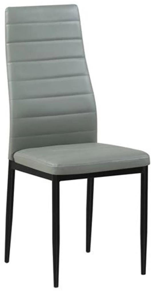 Καρέκλα Jetta ΕΜ966Β,86 Grey 40x50x95 cm Σετ 6τμχ Μέταλλο,Ύφασμα