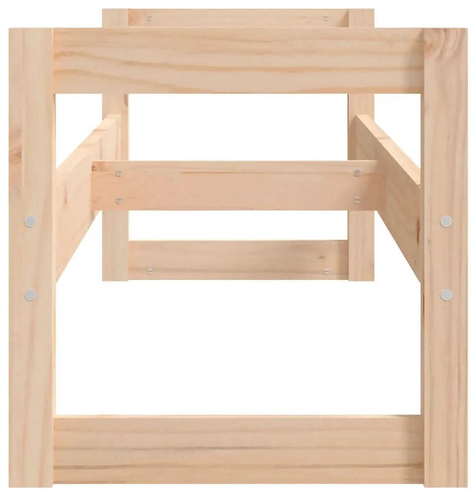 vidaXL Ραφιέρα Ελαστικών 120x40x40 εκ. από Μασίφ Ξύλο Πεύκου