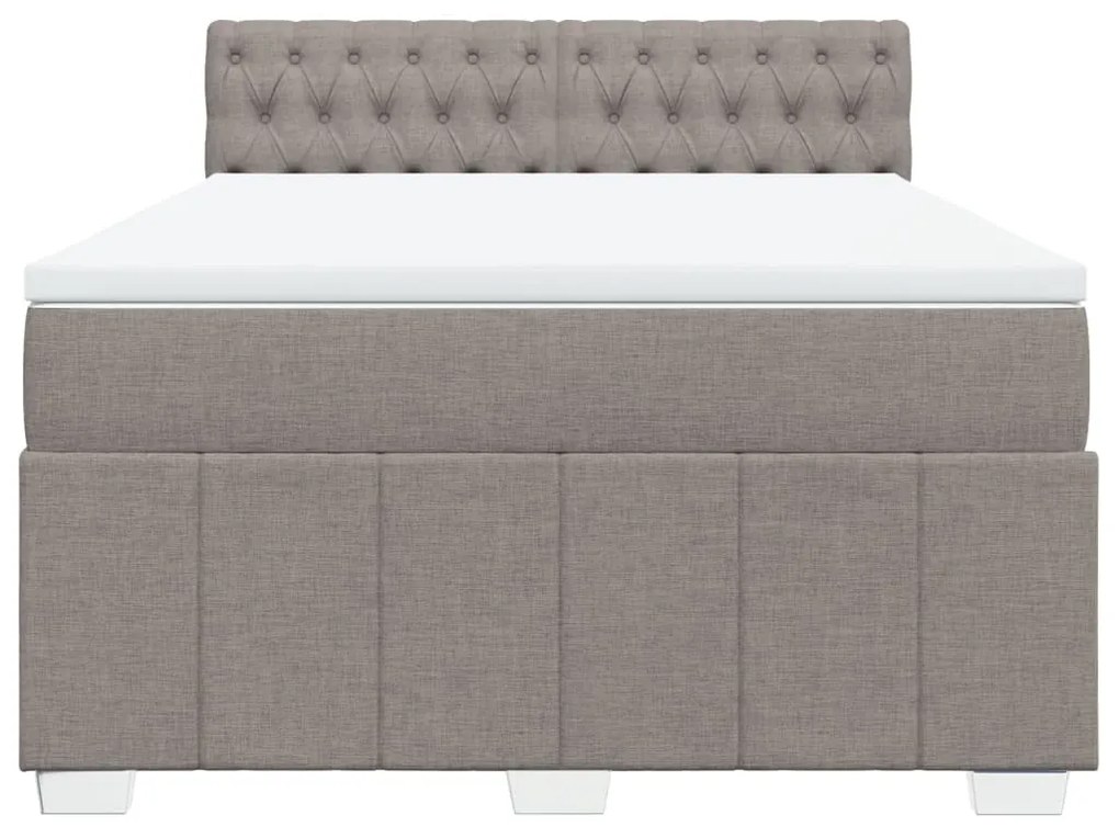 ΚΡΕΒΑΤΙ BOXSPRING ΜΕ ΣΤΡΩΜΑ TAUPE 160X200 ΕΚ. ΥΦΑΣΜΑΤΙΝΟ 3289430