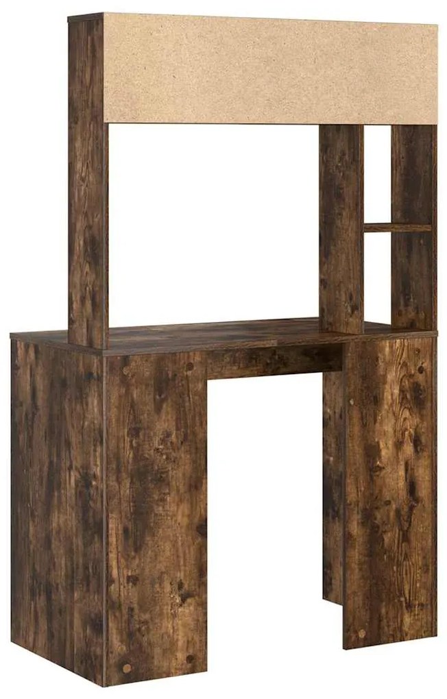 vidaXL Γραφείο Καπνιστό Δρύς 91 x 50 x 149 εκ Επεξεργασμένο ξύλο