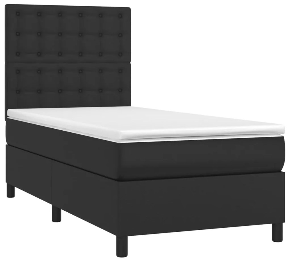 ΚΡΕΒΑΤΙ BOXSPRING ΜΕ ΣΤΡΩΜΑ ΜΑΥΡΟ 80 X 200 ΕΚ. ΣΥΝΘΕΤΙΚΟ ΔΕΡΜΑ 3142809