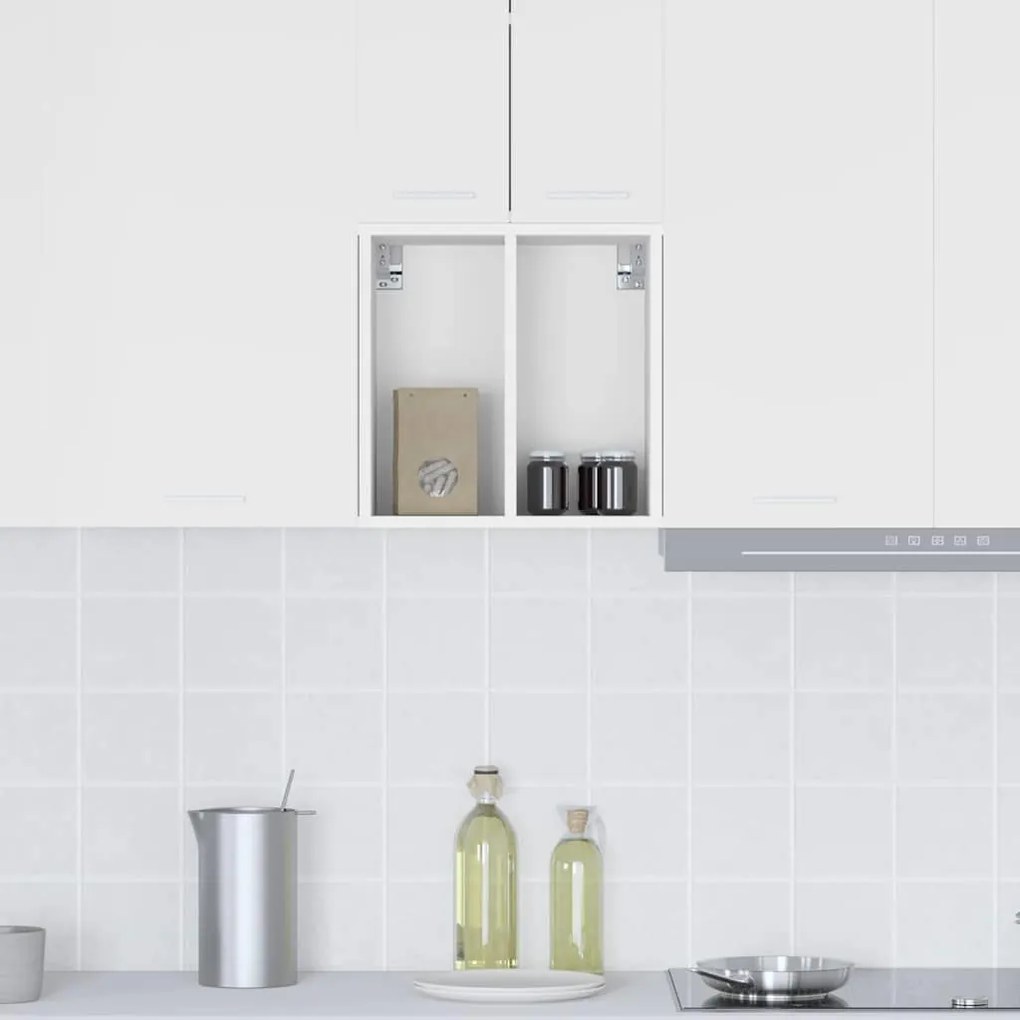 vidaXL Κρεμαστό ντουλάπι Λευκό 40 x 29,5 x 40 εκ. Επεξεργασμένο ξύλο