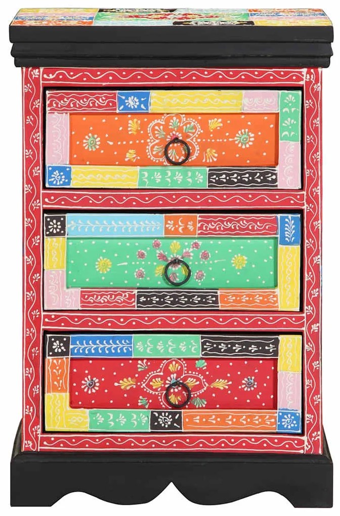 vidaXL Ντουλάπι με Συρτάρια Πολύχρωμο 40 x 40 x 60 cm