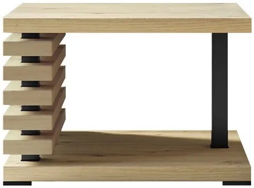 Τραπεζάκι σαλονιού Goodyear 123, Artisan βελανιδιά, 43x60x60cm, 29 kg, Πλαστικοποιημένη μοριοσανίδα, Γωνιακό | Epipla1.gr