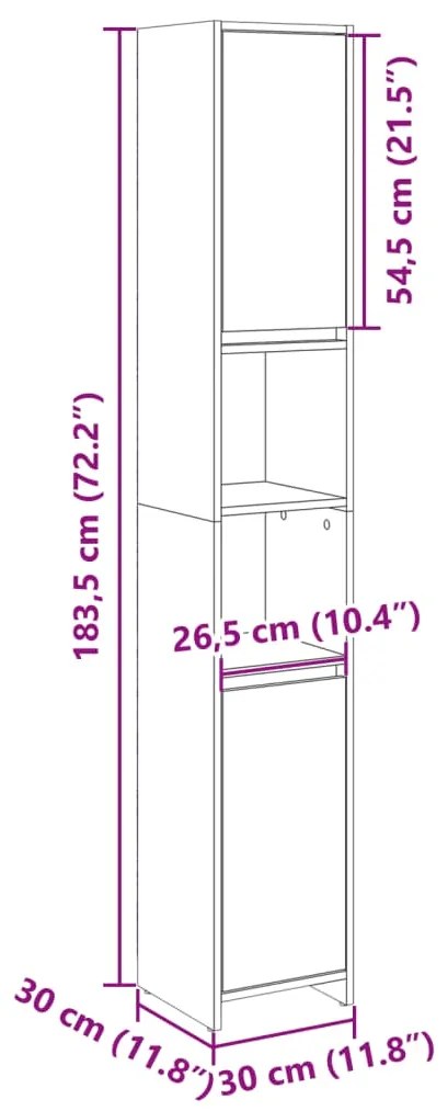 ΣΤΗΛΗ ΜΠΑΝΙΟΥ SONOMA ΔΡΥΣ 30 X 30 X 183,5 ΕΚ. ΑΠΟ ΜΟΡΙΟΣΑΝΙΔΑ 849608