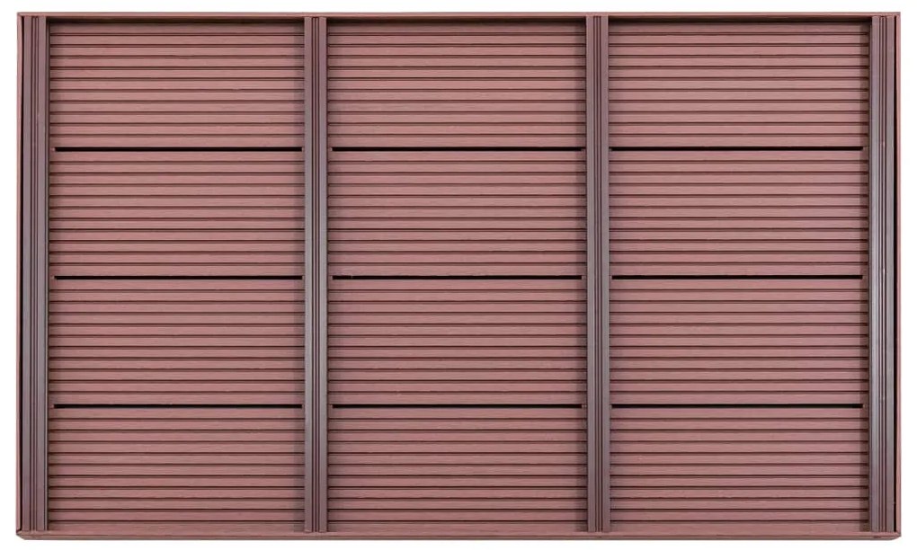 vidaXL Πάτωμα για Ηλιακή Ντουζιέρα Καφέ 101 x 63 x 5,5 εκ. από WPC