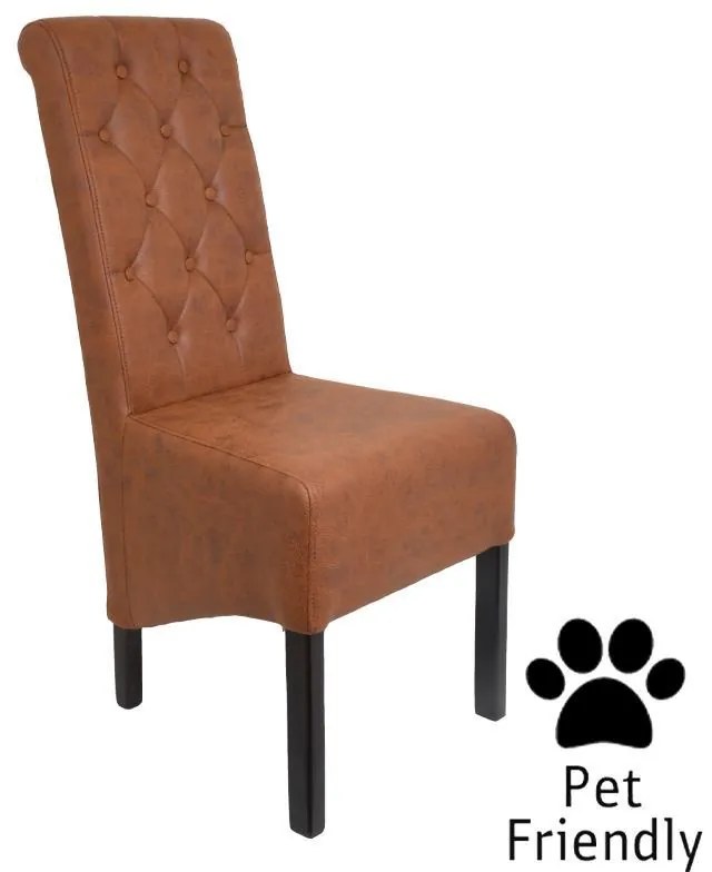 Καρέκλα Τραπεζαρίας NEW Τ-14 Fylliana Terracota με Wenge Ξύλινα πόδια 45x65x103εκ. 2αδα 45x65x103 εκ.
