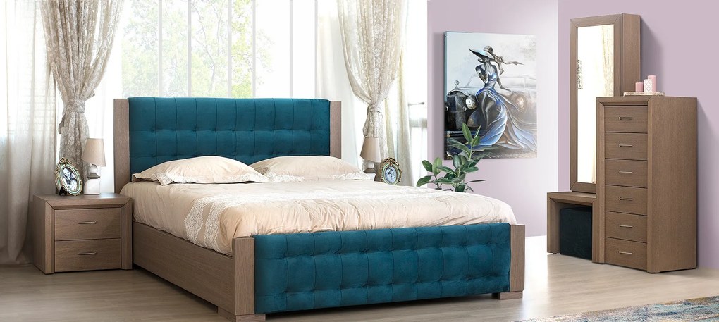 Κρεβατοκάμαρα Καπιτονέ Iris -Έκθεμα Ιλίου - 9,6