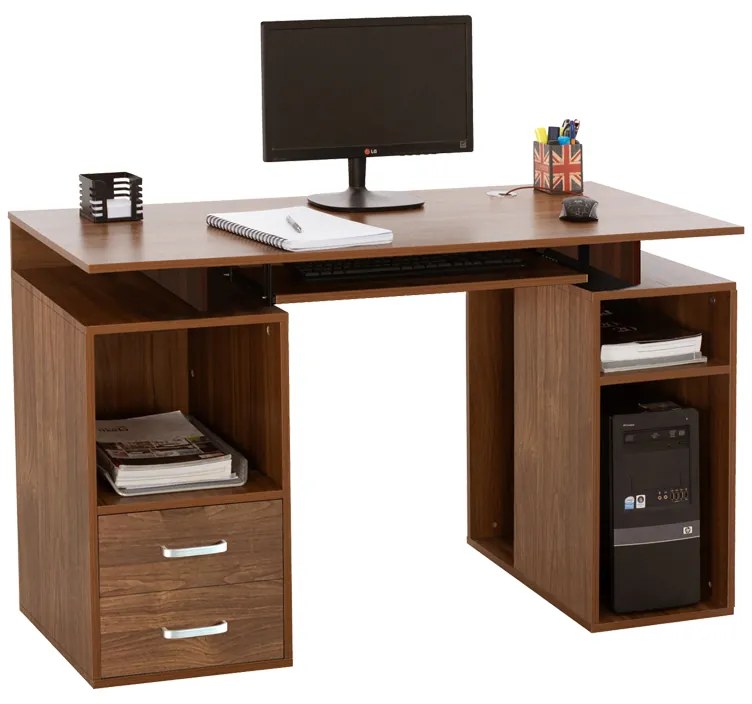 Intrahome Γραφείο υπολογιστή Liberion Intrahome καρυδί 120x55x76εκ | SKU: INTRAPA-183111101