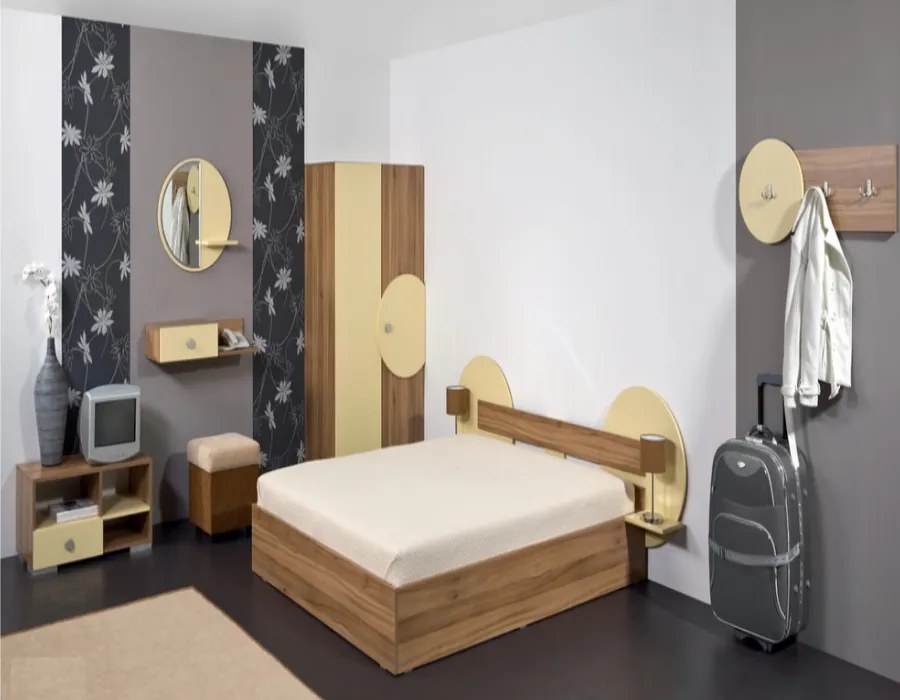 Σετ Κρεβατοκάμαρας 8 τεμαχίων, Santorini, 168.5x194.5x30.5 εκ., Genomax Genom1219921213