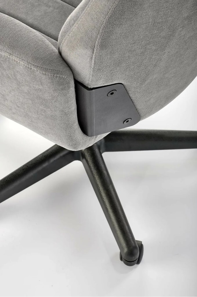 Καρέκλα γραφείου Houston 1546, Γκρι, 113x62x70cm, 17 kg, Με μπράτσα, Με ρόδες, Μηχανισμός καρέκλας: Κλίση | Epipla1.gr