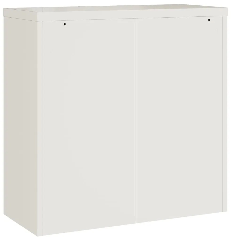 vidaXL Αρχειοθήκη Λευκή 90 x 40 x 90 εκ. από Ατσάλι