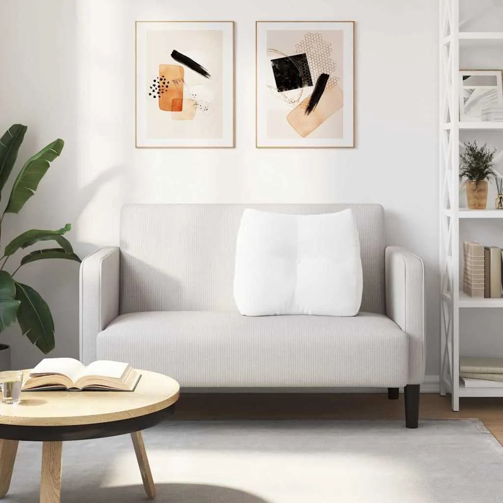 vidaXL Μαξιλάρι Πλάτης Λευκό 60 x 24 x 50 εκ ύφασμα
