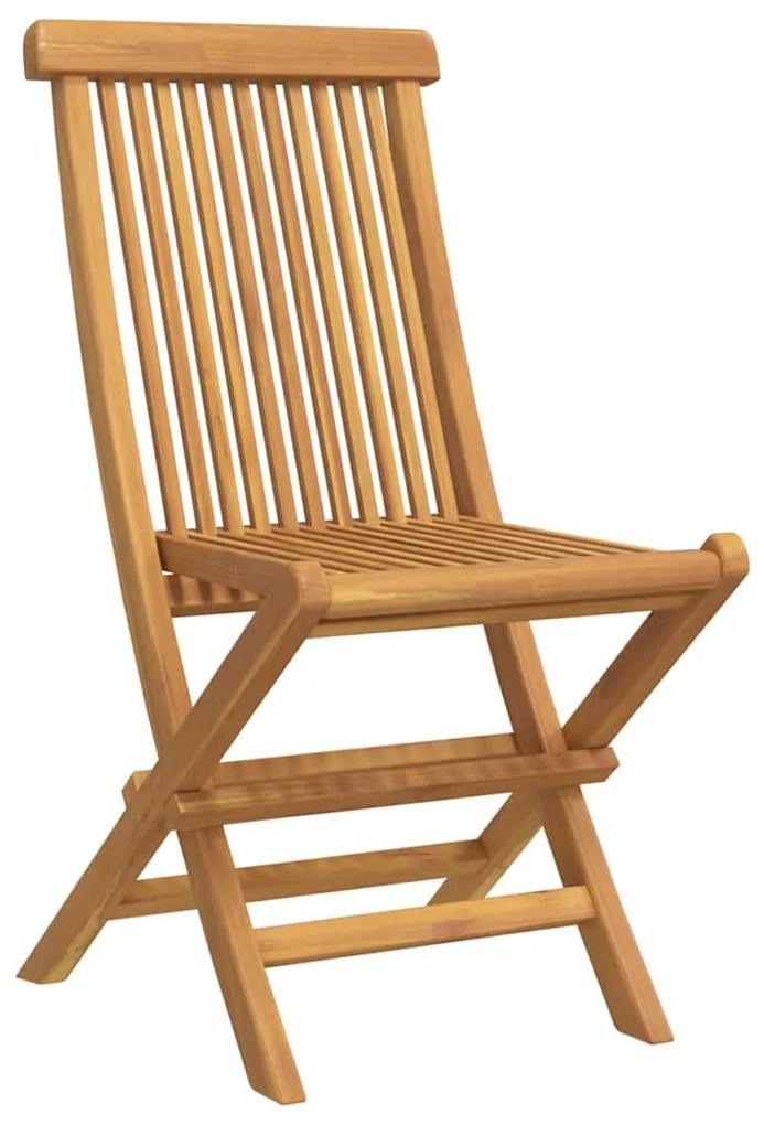 vidaXL Σέτ φαγητού για κήπο 7 pcs Καφέ Στερεό Ξύλο Τίκ