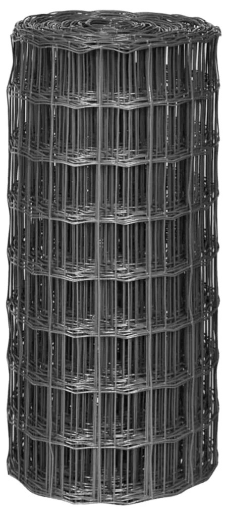 vidaXL Συρματόπλεγμα Γκρι 10 x 0,8 μ. Ατσάλινο