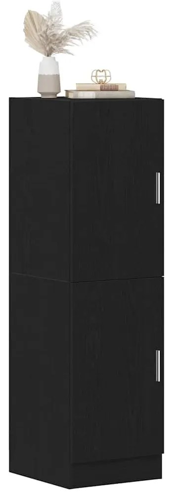 vidaXL Στήλη Κουζίνας Μαύρη 38x41,5x131,5 εκ. από Επεξεργασμένο Ξύλο
