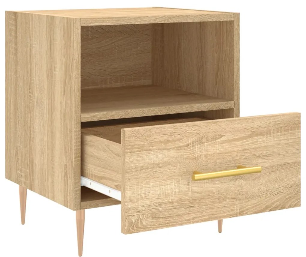 vidaXL Κομοδίνο Sonoma Δρυς 40 x 35 x 47,5 εκ. από Επεξεργασμένο Ξύλο