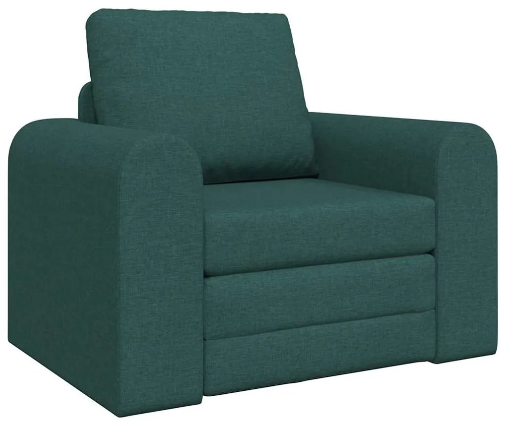 vidaXL Κρεβάτι καναπές Σκούρο πράσινο 98 x 71 x 83 εκ. ύφασμα
