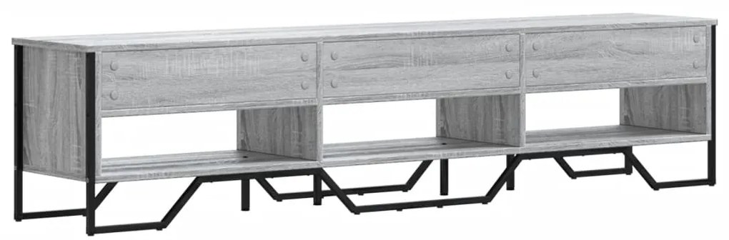 vidaXL Έπιπλο Τηλεόρασης Γκρι Sonoma 180x34x41 εκ. από Επεξεργ. Ξύλο