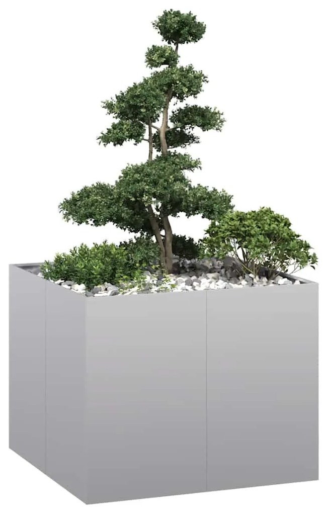 vidaXL Ζαρντινιέρα 100x100x80 εκ. από Γαλβανισμένο Ατσάλι