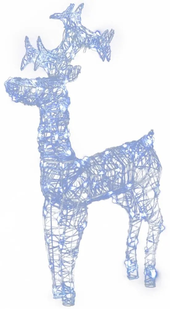 vidaXL Χριστουγ. Διακοσμητικά Τάρανδοι 3 τεμ. 60x16x100 εκ. Ακρυλικό