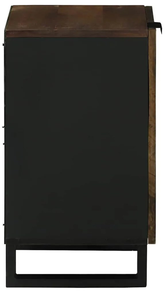 vidaXL Ντουλάπι Μπάνιου με ράφι Καφέ, Μαύρο 38 x 33.5 x 58 εκ.