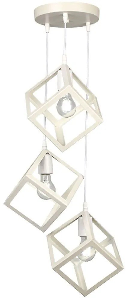 Φωτιστικό Οροφής Thora 0189398 22x22x70cm 3xE27 60W White Megapap Metal
