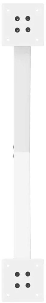 vidaXL Πόδια Τραπεζιού Σαλονιού σε Σχήμα Χ, 2 τεμ. Λευκά 70x(42-43) εκ. Ατσάλι