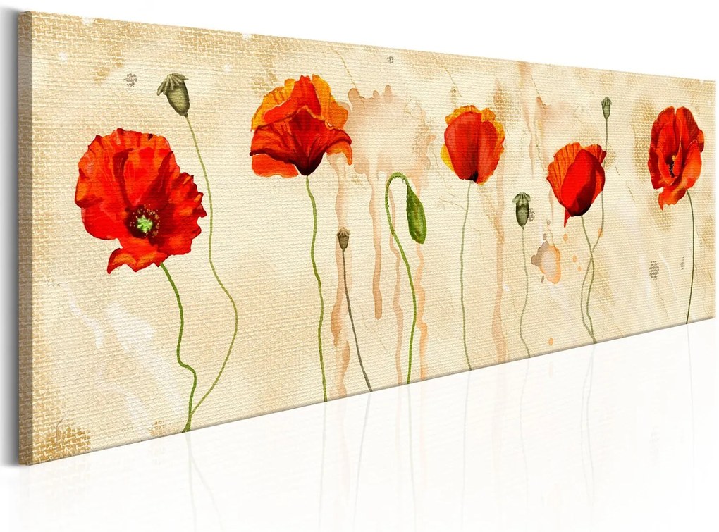 Πίνακας - Tears of Poppies 120x40