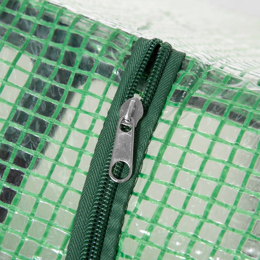 Outsunny Θερμοκήπιο με παράθυρο PE Τοματιέρα Πρώιμο κρεβάτι 120 x 60 x 60 cm Πράσινο