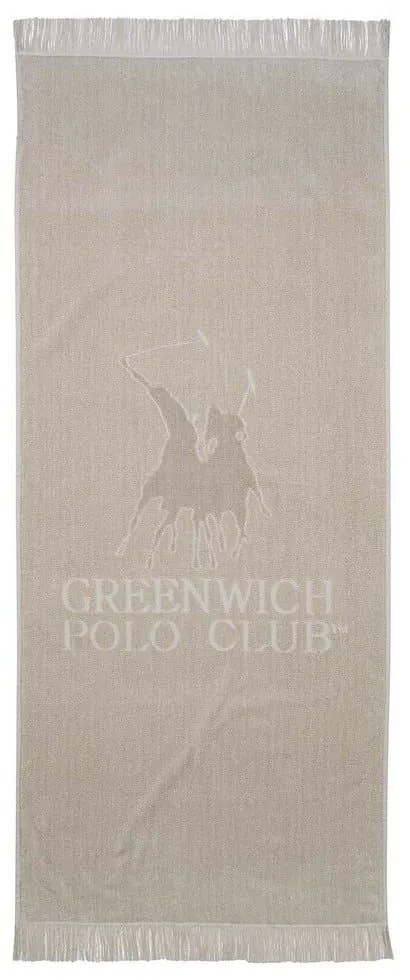 Πετσέτα Θαλάσσης 3734 70x170 Light Grey Greenwich Polo Club Θαλάσσης 70x170cm 100% Cotton