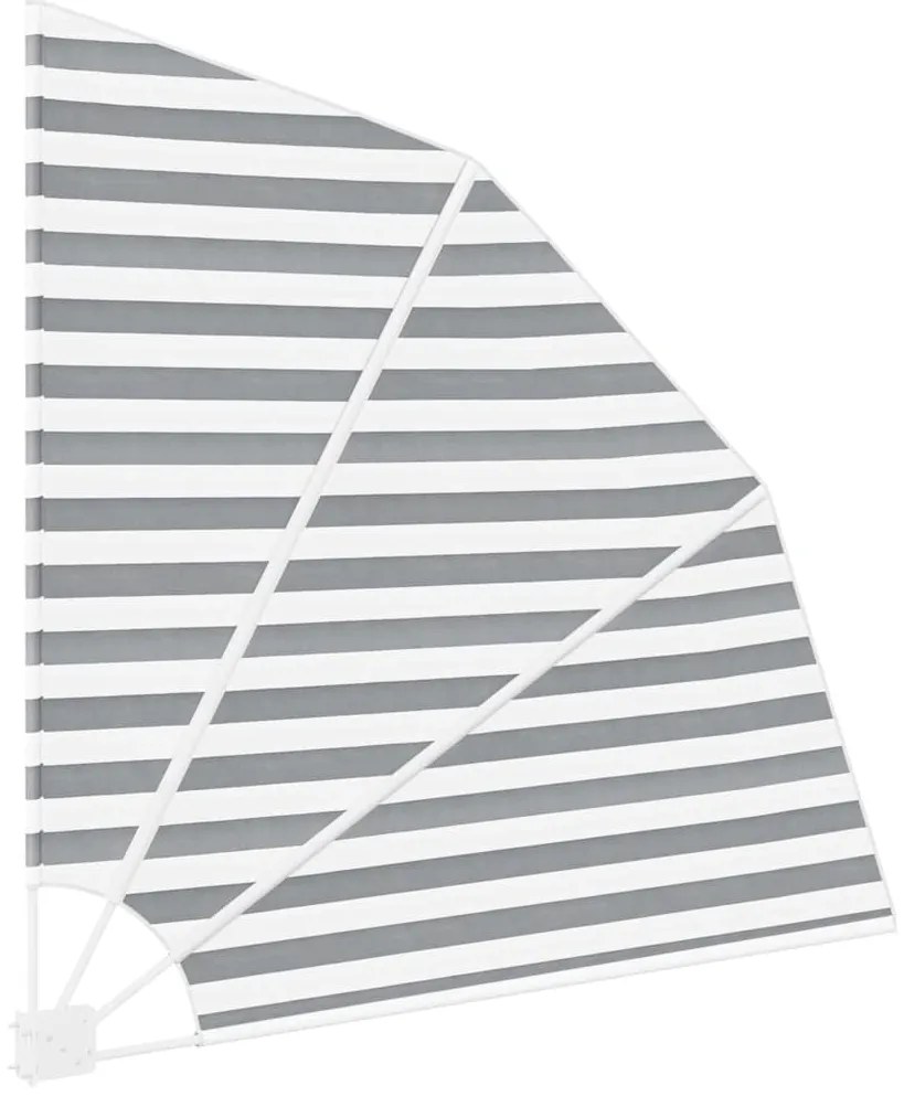 vidaXL Αδιάφανο σκίαστρο μπαλκονιού Ανθρακί και λευκό 160 x 160 cm