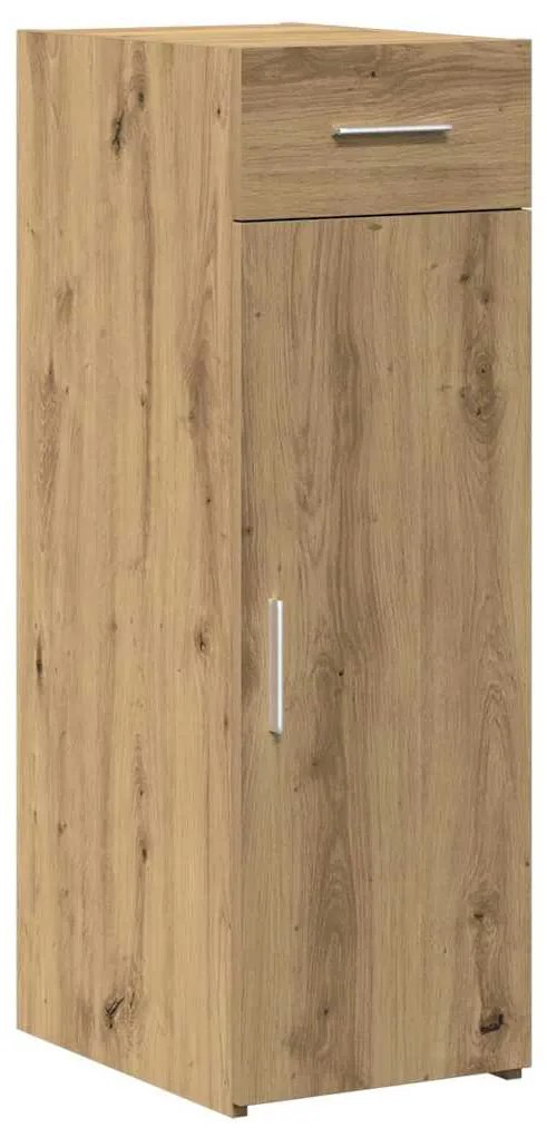 vidaXL Πλαϊνό γραφείο με συρτάρι artisan δρυς 30 x 42.5 x 93 εκ.