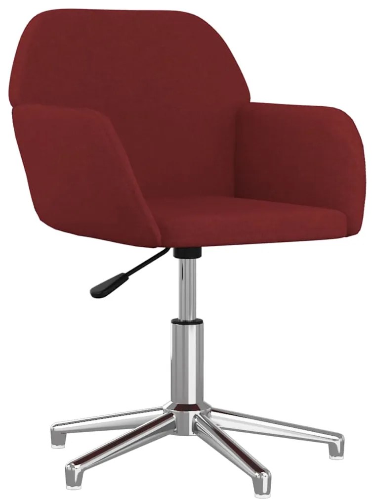 vidaXL Καρέκλα Γραφείου Περιστρεφόμενη Μπορντό Υφασμάτινη