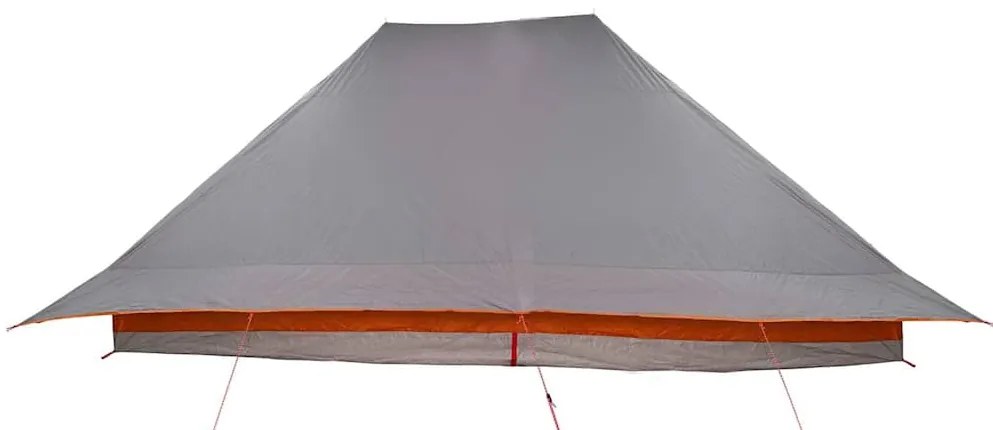 vidaXL Οικογενειακή Σκηνή Γκρι και Πορτοκαλί 660 x 456 x 200 εκ.