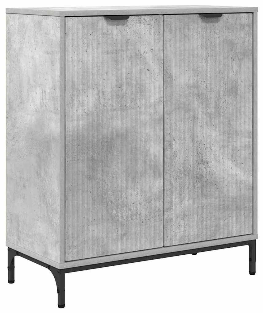 vidaXL Πλαϊνό γραφείο Γκρι σκυροδέματος 69.5 x 33 x 82 εκ.