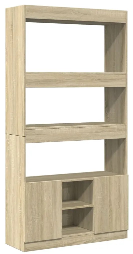 vidaXL Ντουλάπι Sonoma Δρυς 92x33x180εκ. από Επεξεργασμένο Ξύλο