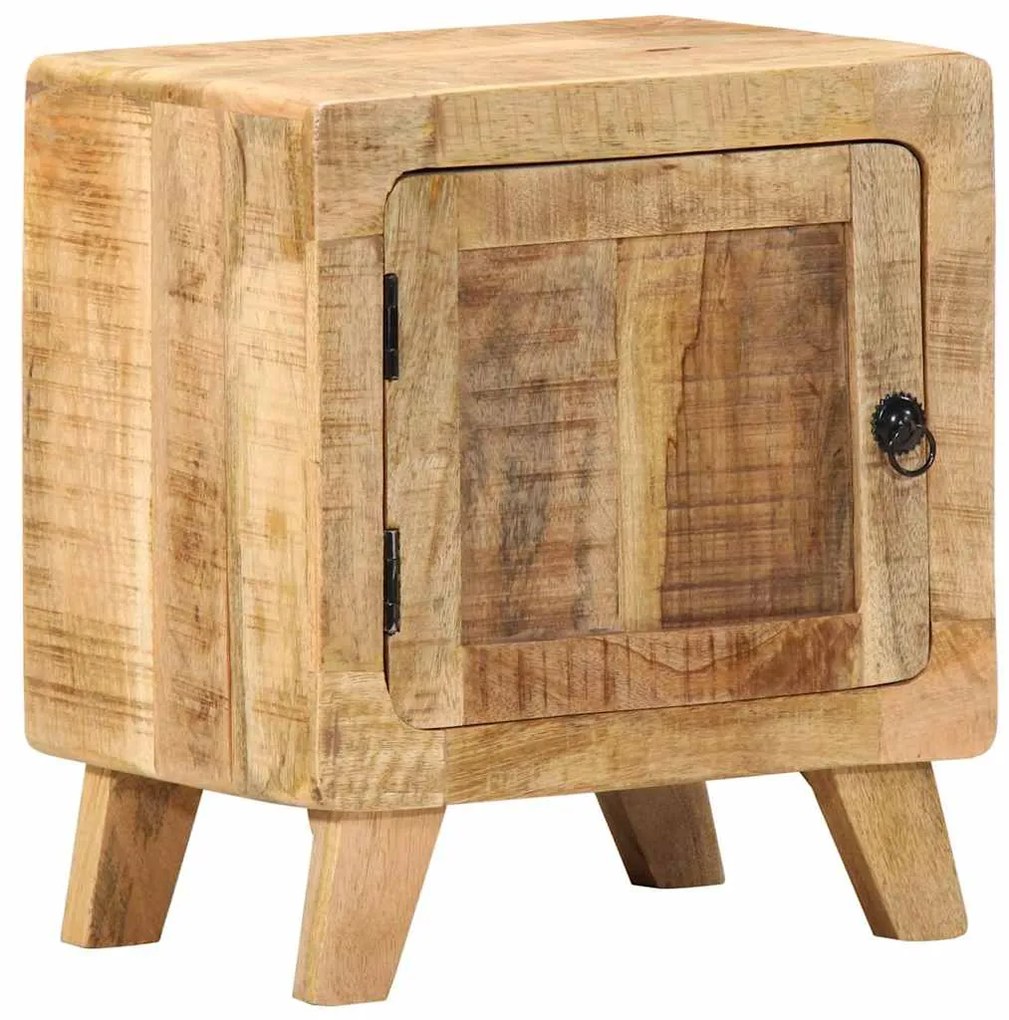 Κομοδίνο 40x32x46 cm από μασίφ ξύλο Rough Mango