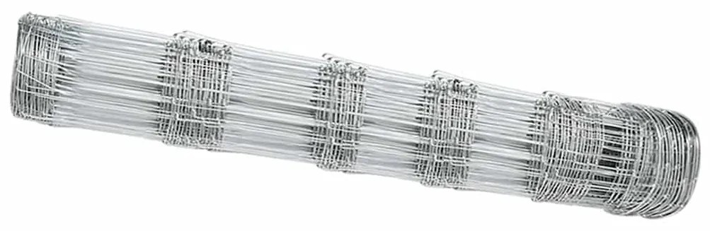 vidaXL Περίφραξη αγρού Ασημί 100 x 0.8 μ Γαλβανισμένος χάλυβας